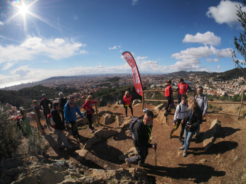 Moment de la caminada solidària del diumenge 28 de febrer.