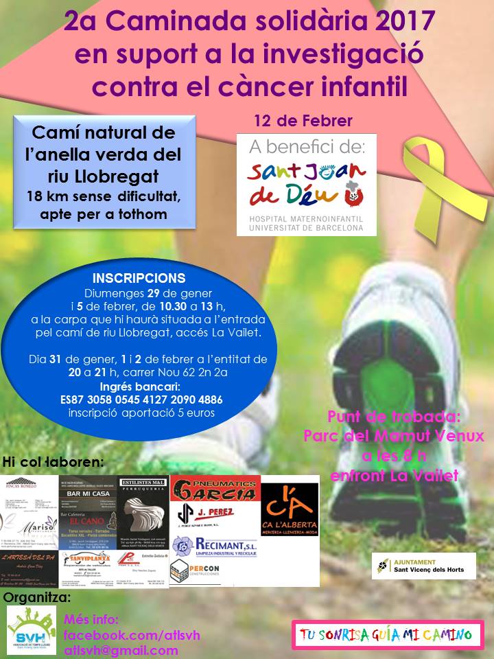 2ª caminata solidaria 2017 "Anilla verde del río Llobregat"