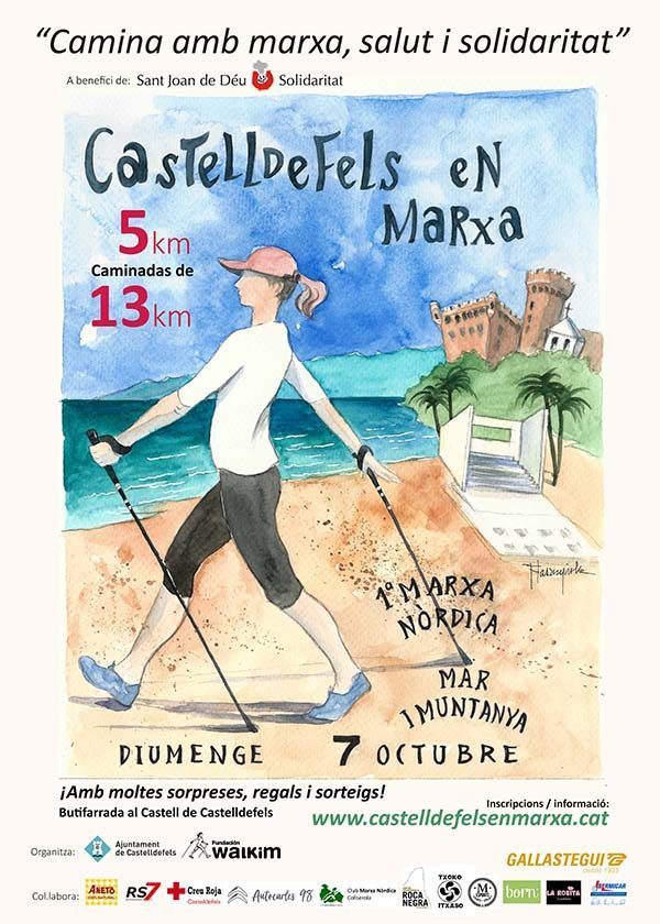 Cartell de la Marxa Nòrdica de Castelledefels