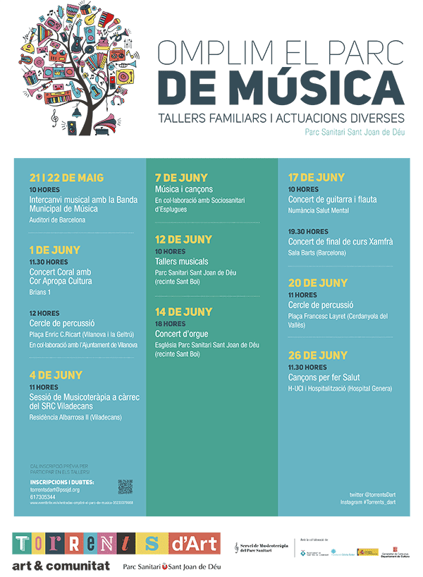 Cartell 'Omplim el parc de música'