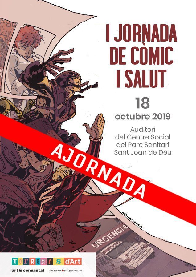 Cartell de la I Jornada Còmic i Salut