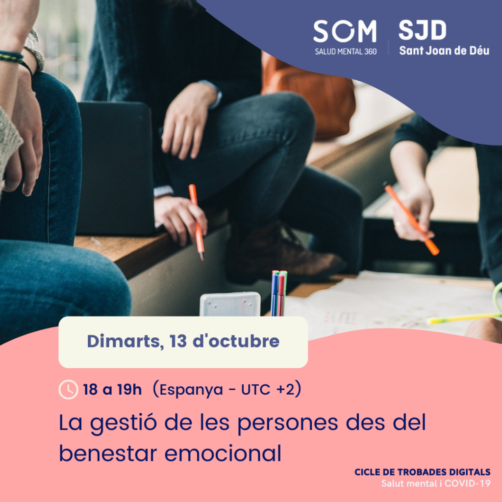 La gestió de persones des del benestar emocional, webinar SOM Salud Mental 360