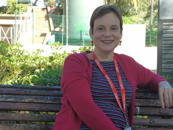 Estefania Sanjuan, voluntària al Parc Sanitari SJD