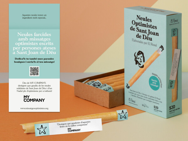 Neules Optimistes de Sant Joan de Déu personalitzades per a empreses.
