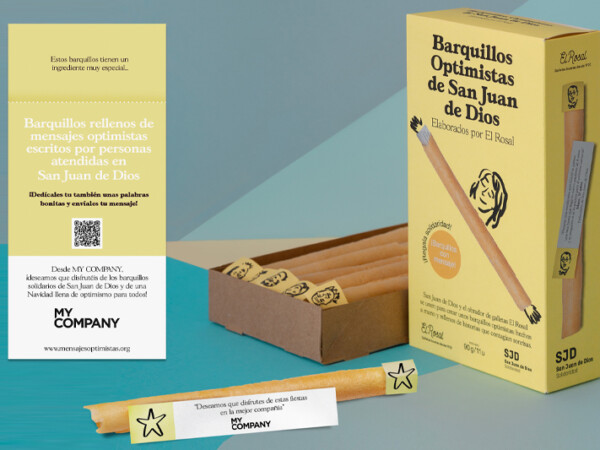 Barquillos Optimistas de San Juan de Dios personalizables.