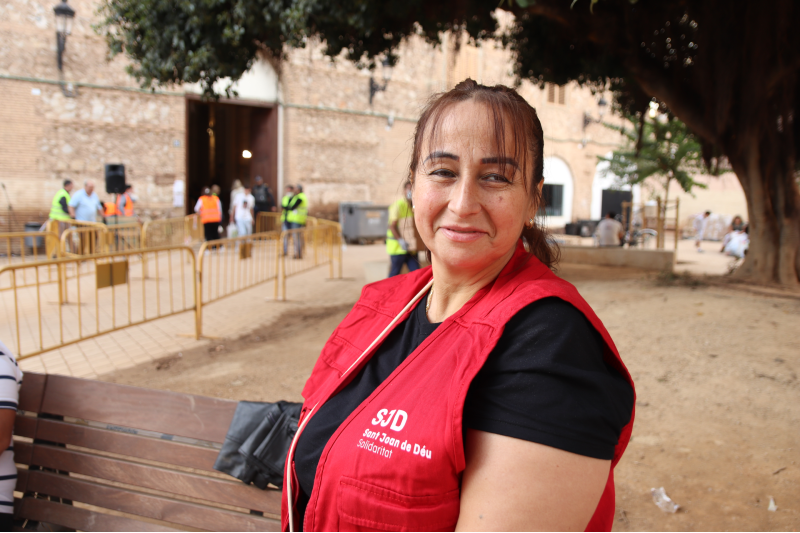 Shirley es vecina de La Torre y voluntaria de Sant Joan de Déu Valencia