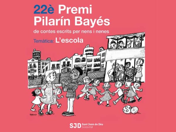 22è Premi Pilarín Bayés de contes escrits per nens i nenes. Enguany, la temàtica és Contes de l'Escola