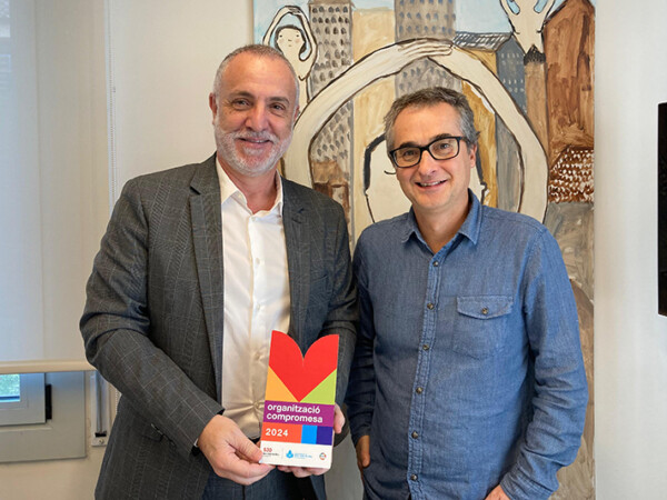 Distintiu d'Organització compromesa amb Sant Joan de Déu a Constructora Cardoner