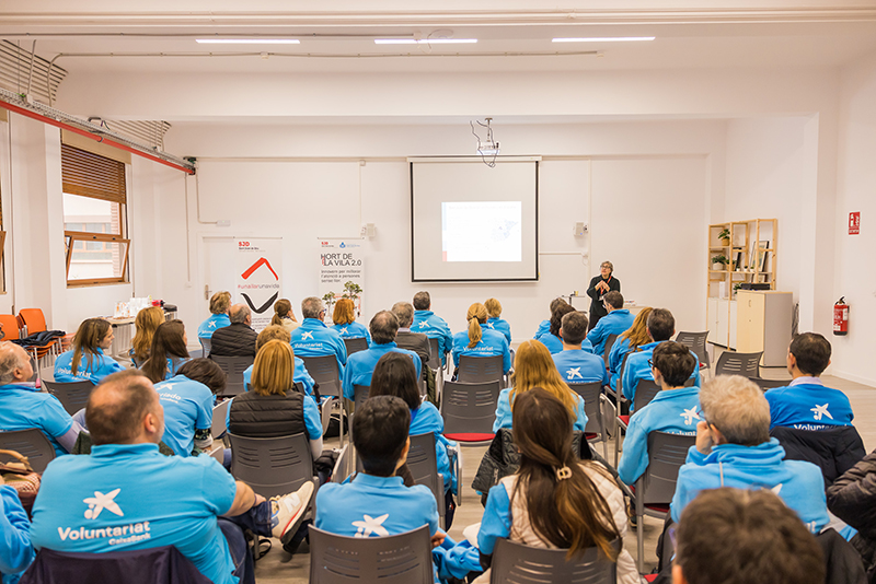 Trobada de Voluntariat CaixaBank amb Sant Joan de Déu a SJD Serveis Socials Barcelona.